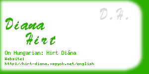 diana hirt business card